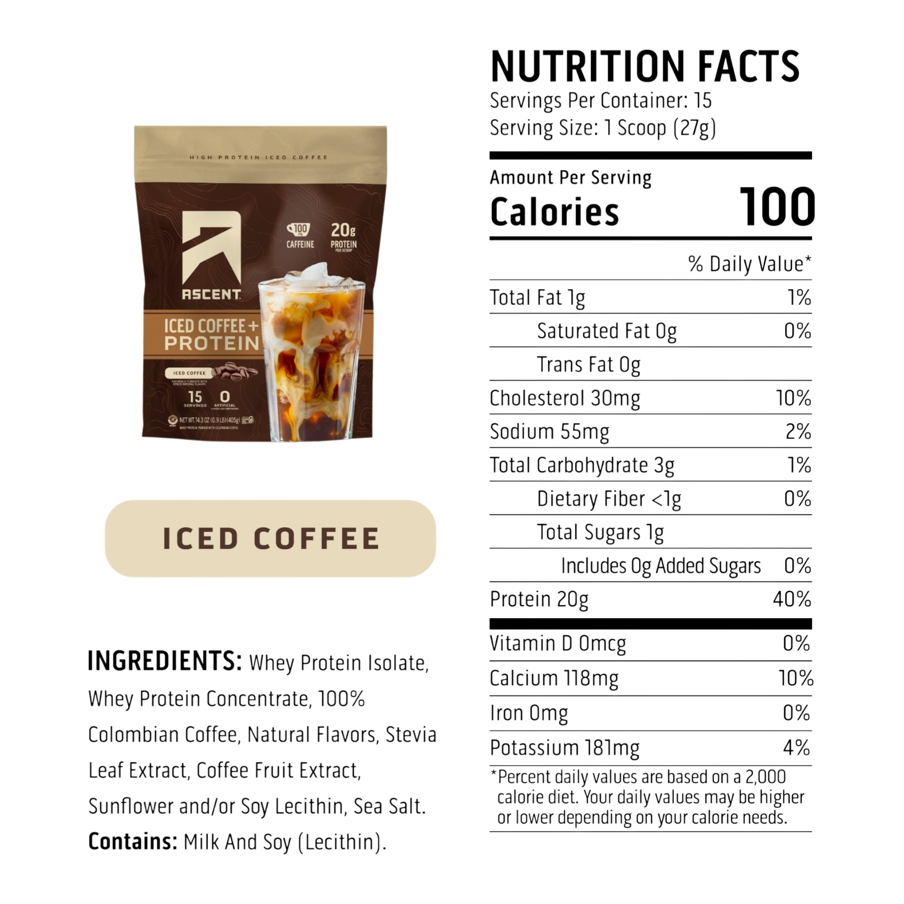 Ascent Iced Coffee Protein