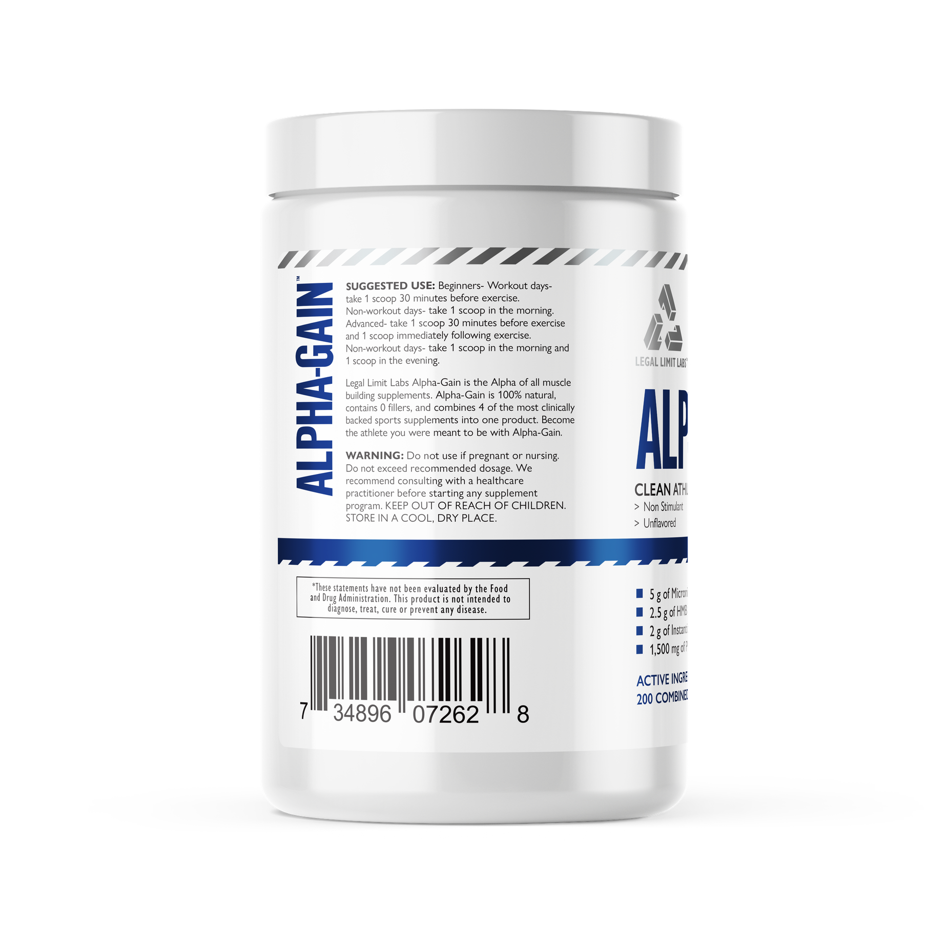 Complete Nutrition: LLL Alpha Gain- Phosphatidic Acid, HMB, L-Leucine, & Creatine