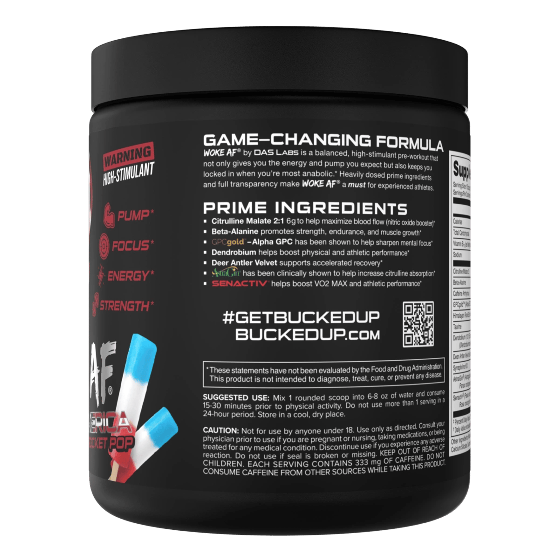 Woke AF - High Stimulant Pre-Workout