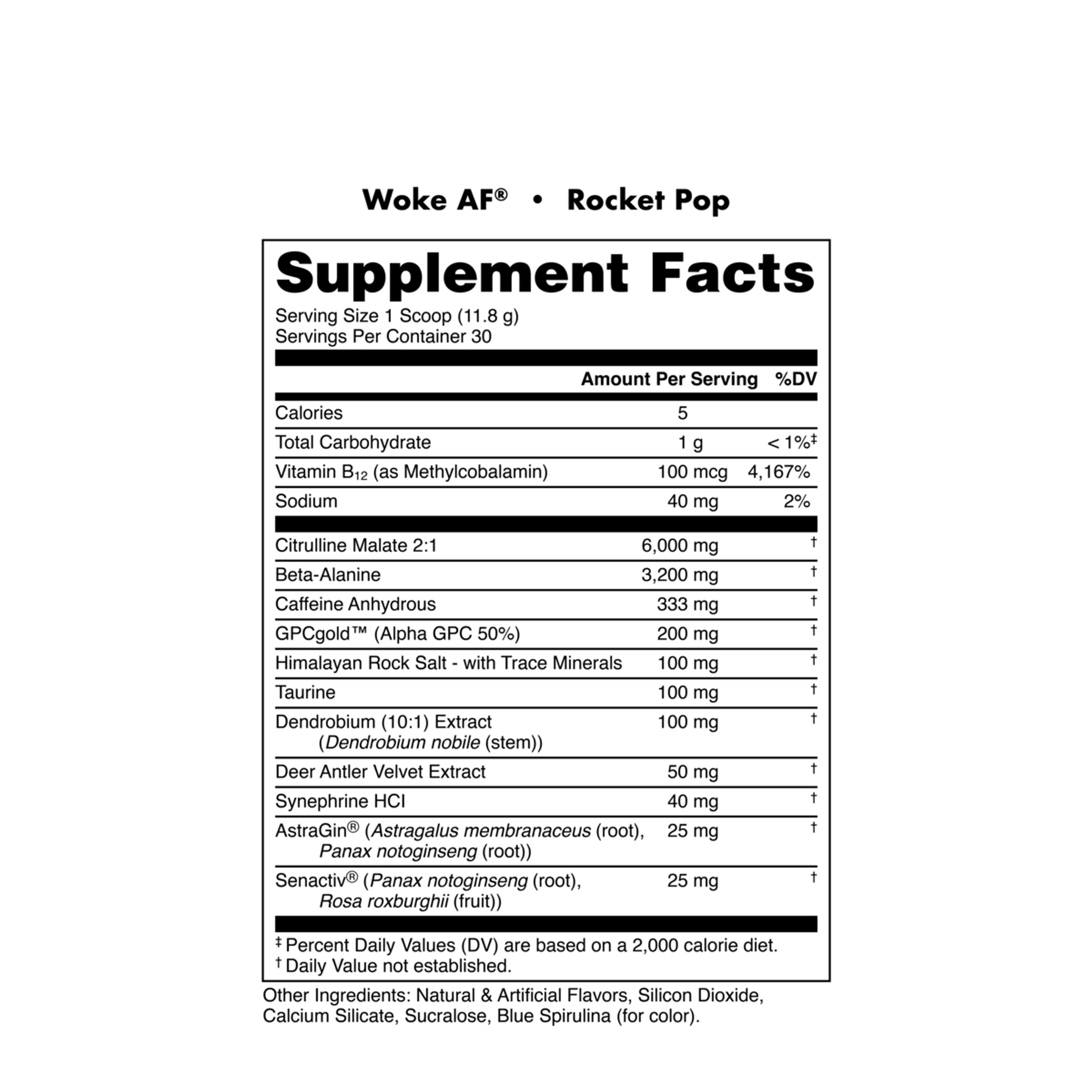 Woke AF - High Stimulant Pre-Workout