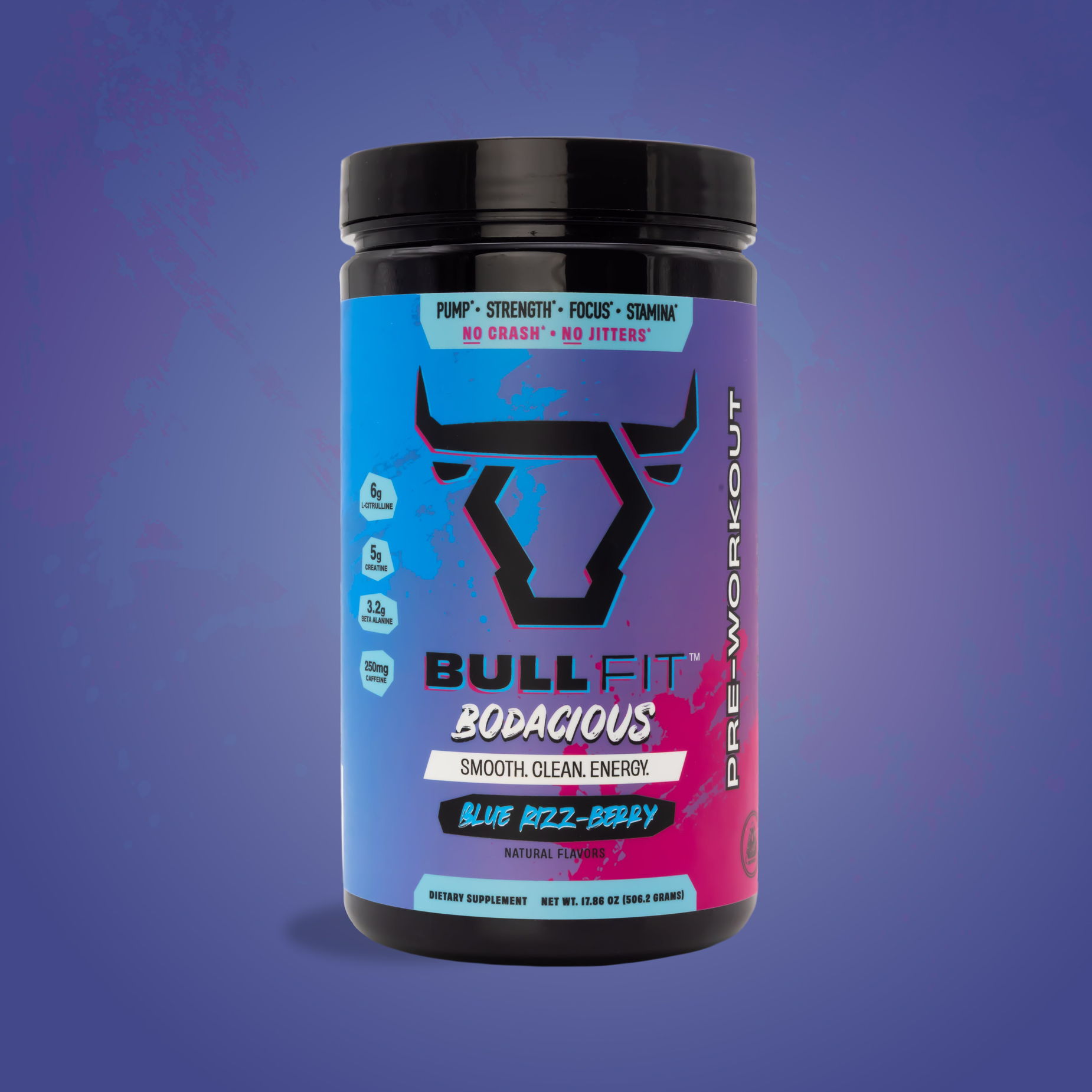 Bodacious Pre-Workout | 250mg Caffeine, No Sucralose | BullFit
