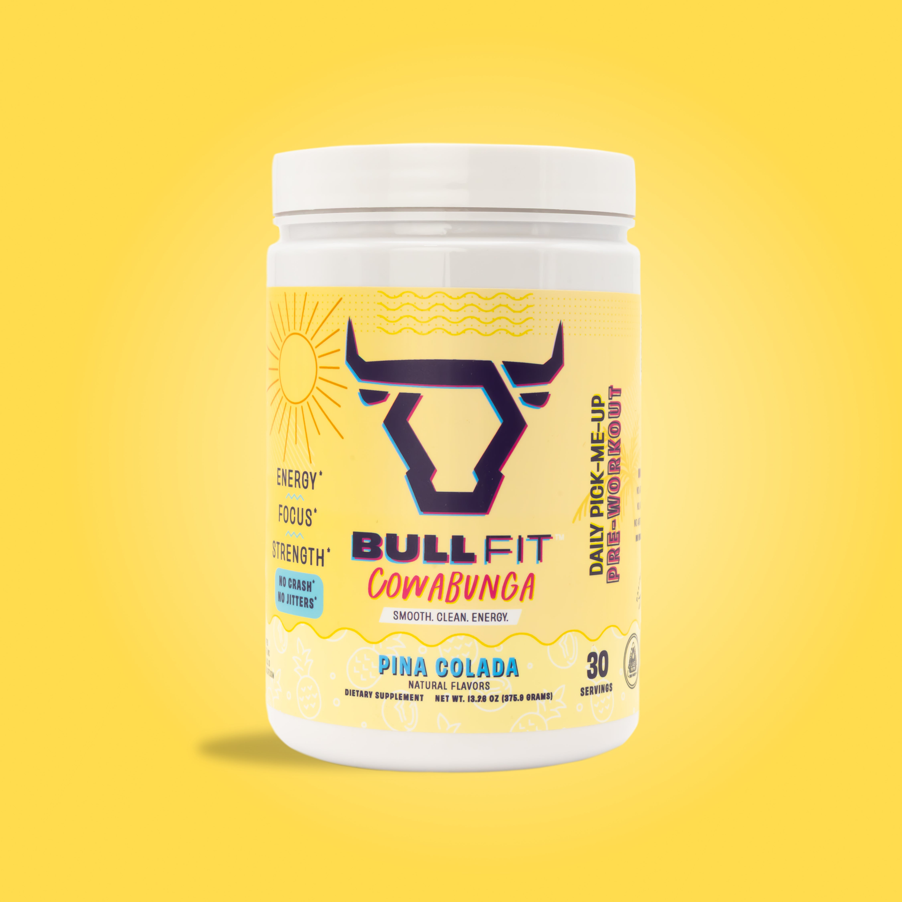 Cowabunga Pre-Workout | 150mg Caffeine, No Crash | BullFit