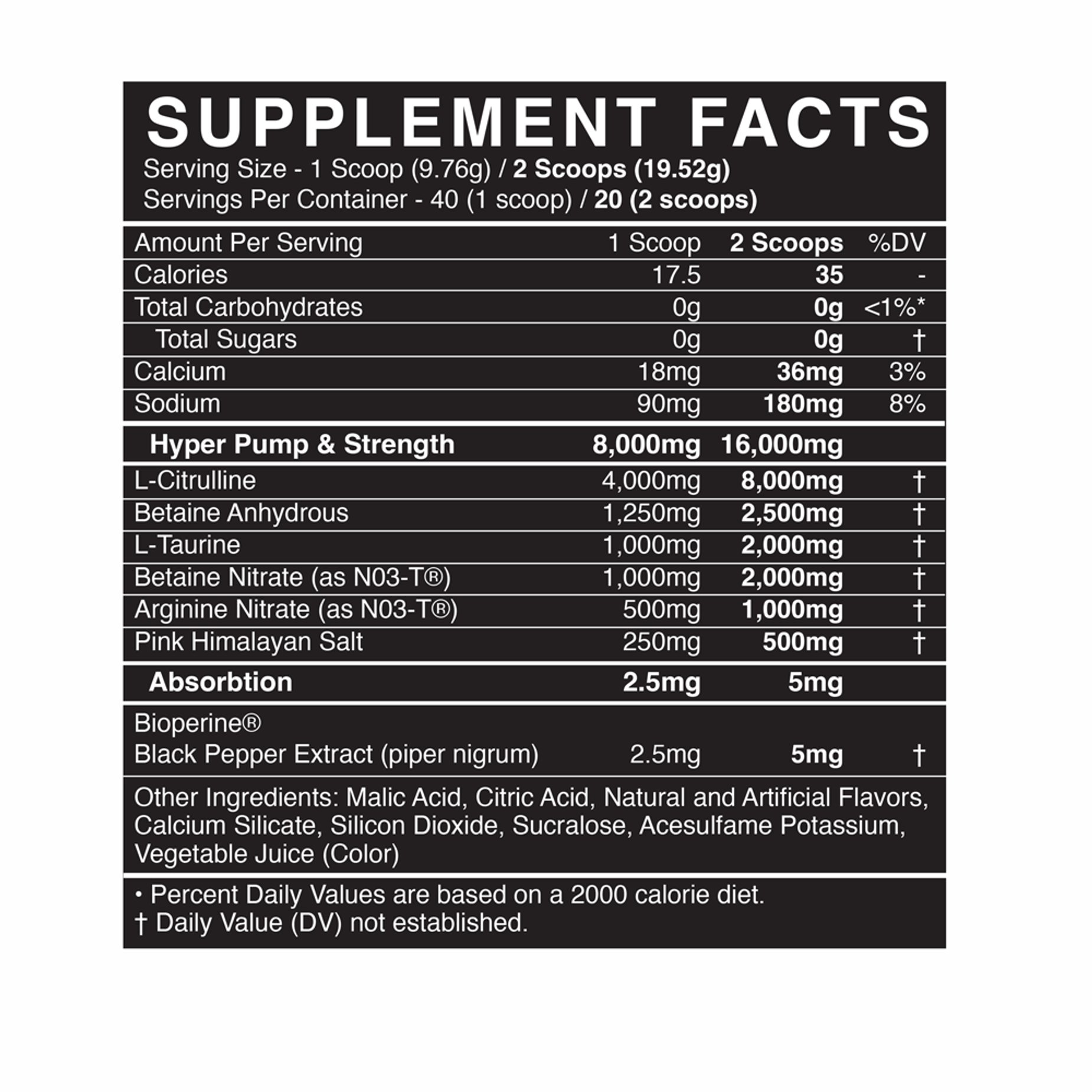 PUMP Hyper-Pump Pre-workout