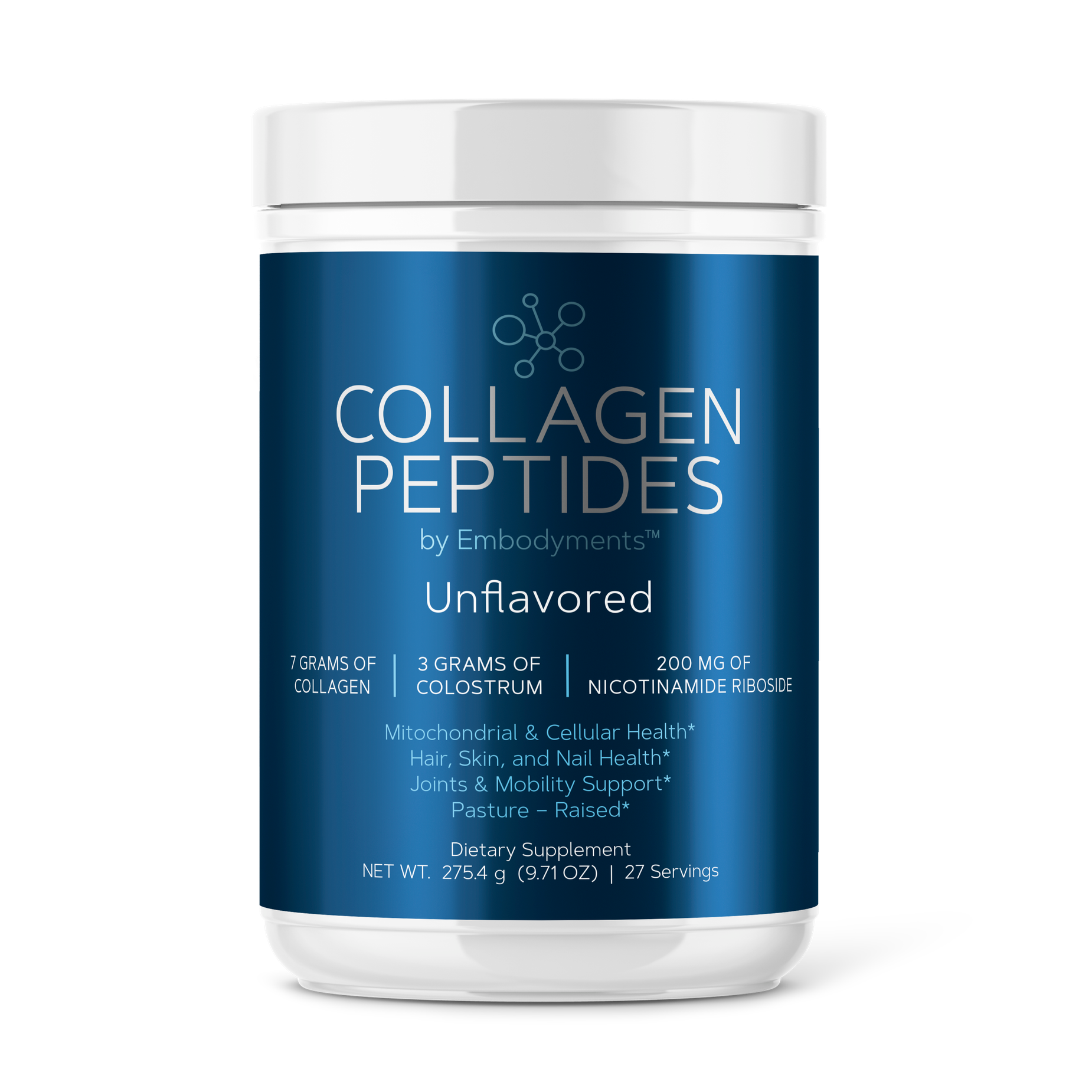 Collagen Peptides with Colostrum and NAD+ by Embodyments