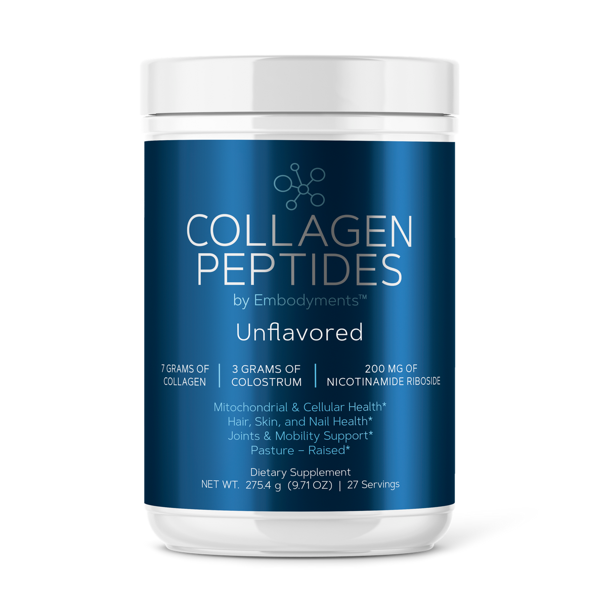 Collagen Peptides with Colostrum and NAD+ by Embodyments