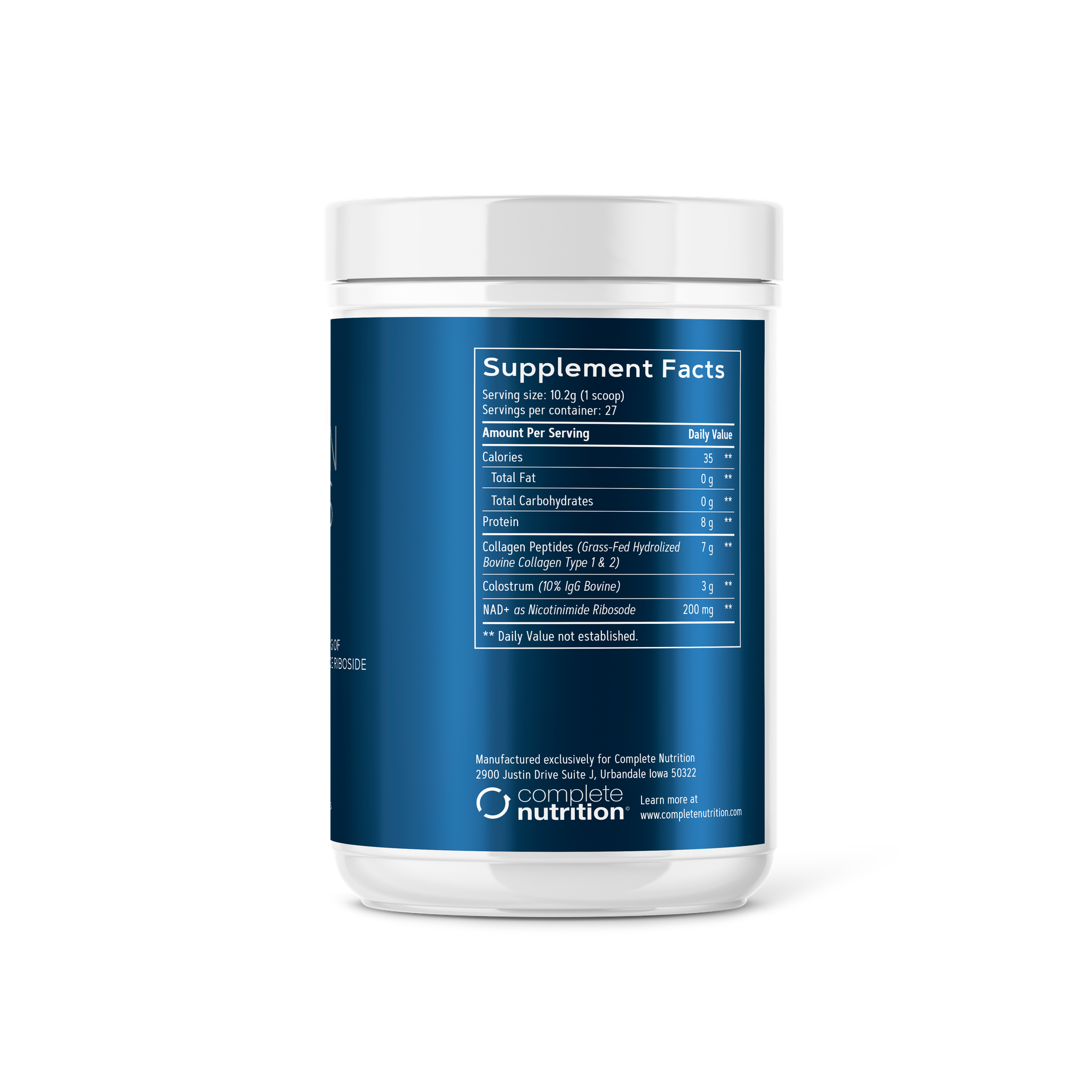 Collagen Peptides with Colostrum and NAD+ by Embodyments