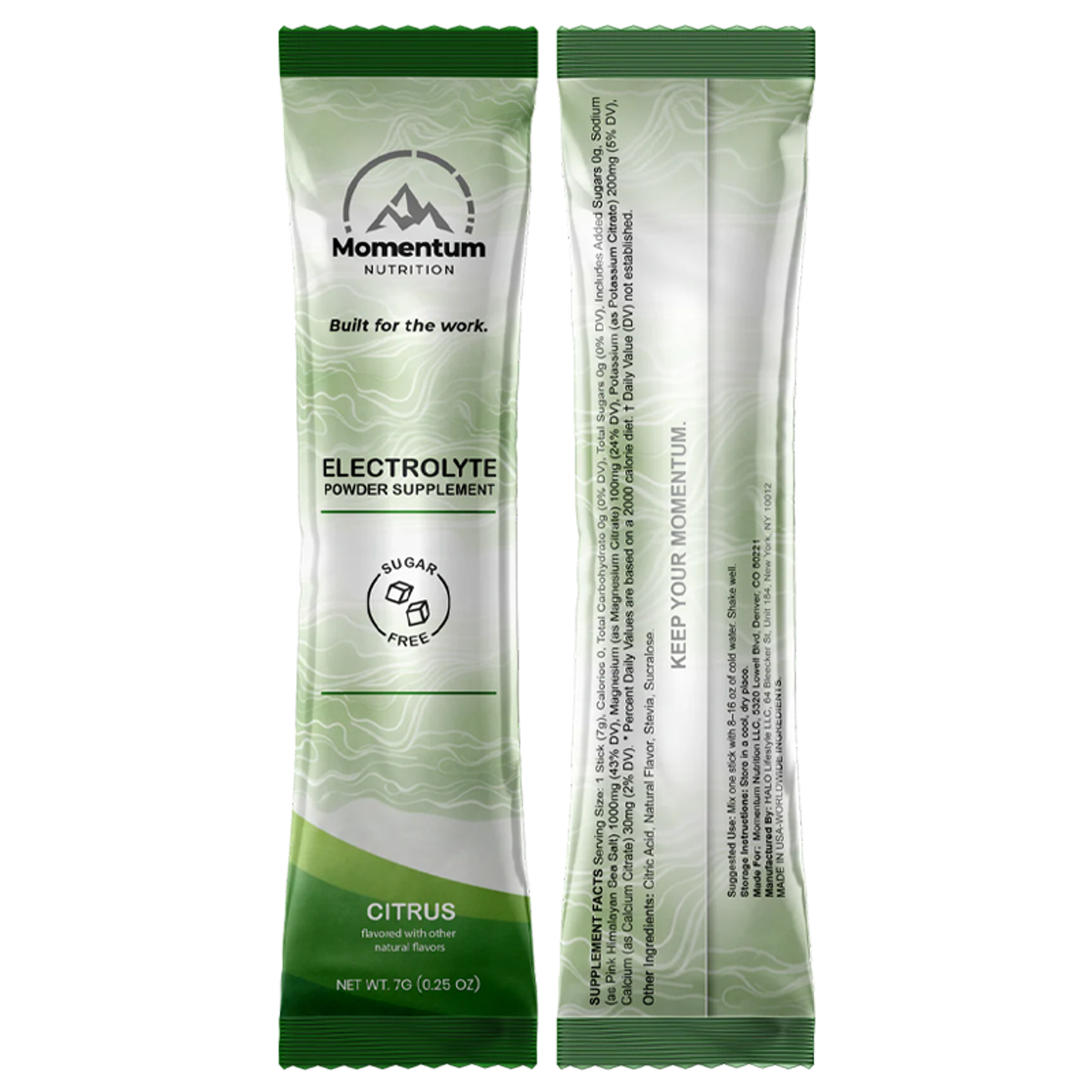 24 Pack Citrus - Pure Hydration Electrolyte Sticks