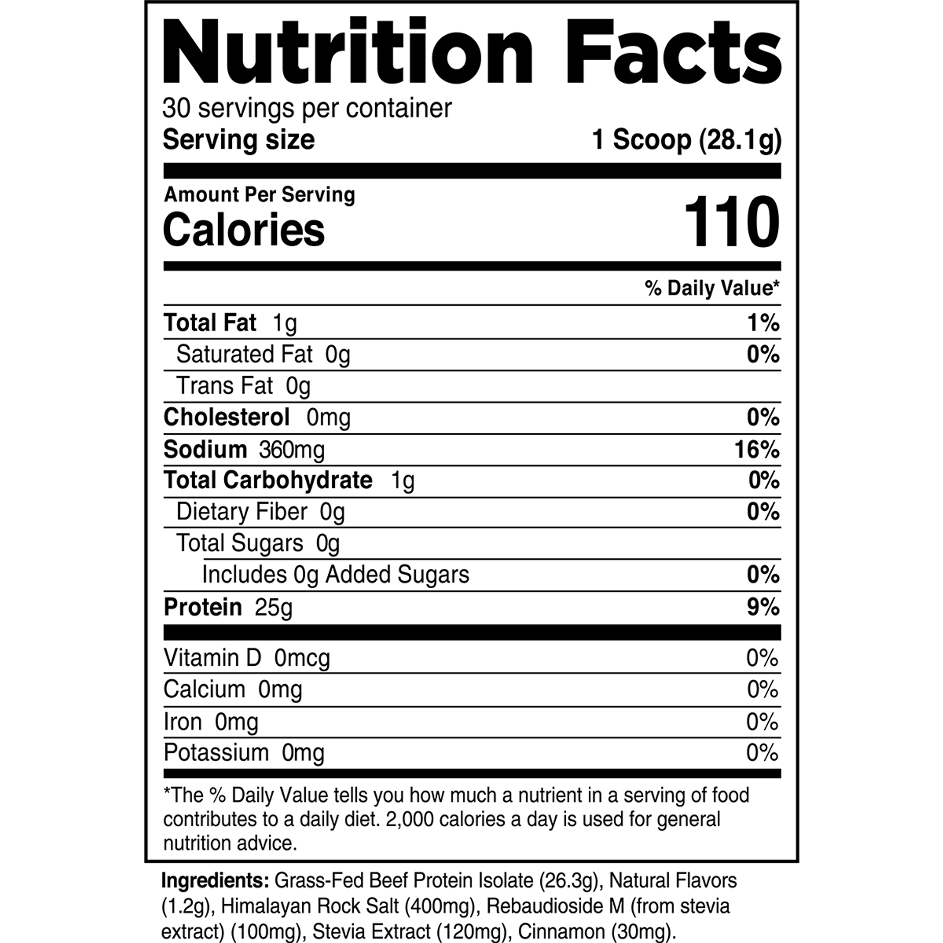 Grass-Fed Beef Protein Isolate