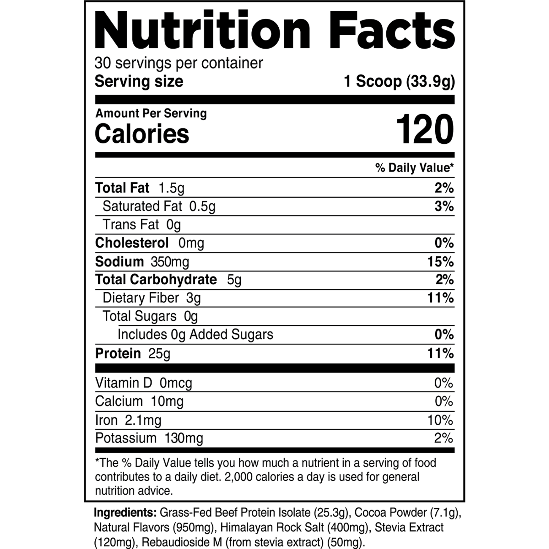Grass-Fed Beef Protein Isolate