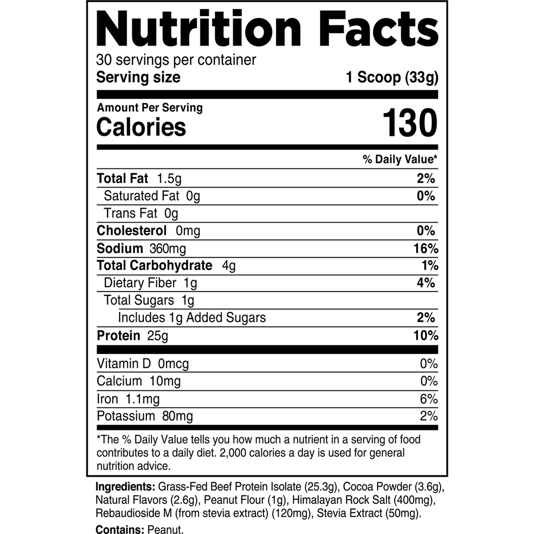 Grass-Fed Beef Protein Isolate